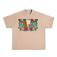 Burro Mom Cow Flowers Urban Heavy Tee - CowCowDesign