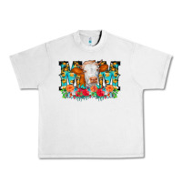 Lunar Rock Mom Cow Flowers Urban Heavy Tee - CowCowDesign