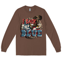 Chestnut I back the blue Long Sleeve Tee - FaDigitalArtStudio