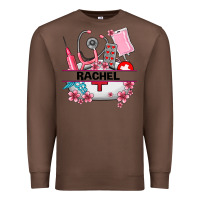 Chestnut costom name nurse hat and elements Premium Sweatshirt - AdoDesignShop