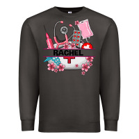 Smoke costom name nurse hat and elements Premium Sweatshirt - AdoDesignShop