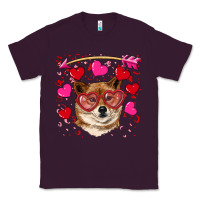 Plum valentine's shiba inu Classic Tee - RanaPortraitStore