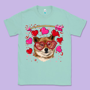 Valentine's Shiba Inu Classic Tee Designed By Ranaportraitstore