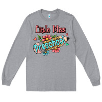Heather Grey little miss preschool Long Sleeve Tee - RanaPortraitStore