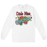 White little miss preschool Long Sleeve Tee - RanaPortraitStore