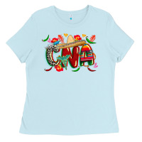 Baby Blue cinco de mayo cna Ladies Tee - CowGirlArtShop