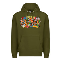 Army Green basketball sister Premium Hoodie - CowhideDigitalArt