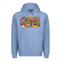 Colony Blue basketball sister Premium Hoodie - CowhideDigitalArt