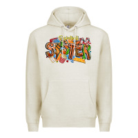 Oatmeal Heather basketball sister Premium Hoodie - CowhideDigitalArt