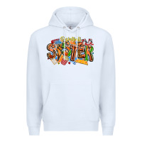 White basketball sister Premium Hoodie - CowhideDigitalArt