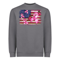 Storm breast cancer american flag background Heavyweight Sweatshirt - BarkalooDesign
