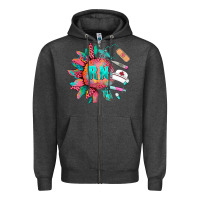 Charcoal Heather western registered nurse  medical instruments Zipper Hoodie - BarkalooDesign
