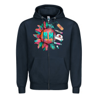 Navy western registered nurse  medical instruments Zipper Hoodie - BarkalooDesign