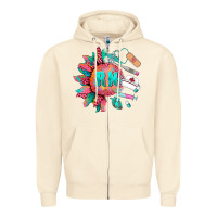 Sandshell western registered nurse  medical instruments Zipper Hoodie - BarkalooDesign