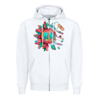 White western registered nurse  medical instruments Zipper Hoodie - BarkalooDesign