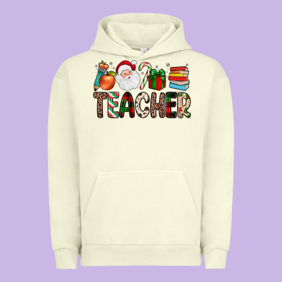 Teacher Christmas Urban Hoodie Designed By Jahusdesignshop