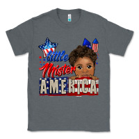 Charcoal Heather little mister america black boy Classic Tee - CowGirlArtShop