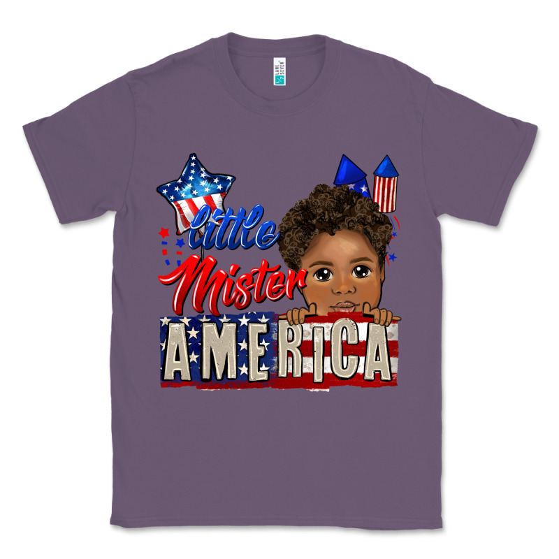 Little Mister America Black Boy Classic Tee by CowGirlArtShop | Teevron