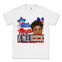 White little mister america black boy Classic Tee - CowGirlArtShop
