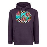 Plum race sunflower patches Heavyweight Hoodie - AdoDesignShop