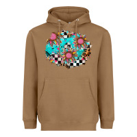 Toasted Coconut race sunflower patches Heavyweight Hoodie - AdoDesignShop