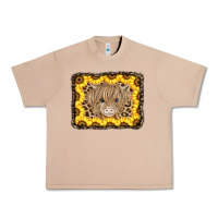 Burro Baby Cow Leopard Sunflowers Urban Heavy Tee - CowCowDesign