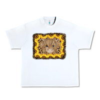 Baby Cow Leopard Sunflowers Urban Heavy Tee | Teevron