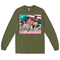 Army Green American farm animals tumbler 4th of july Long Sleeve Tee - FaDigitalArtStudio
