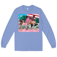 Colony Blue American farm animals tumbler 4th of july Long Sleeve Tee - FaDigitalArtStudio