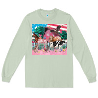 American Farm Animals Tumbler 4th Of July Long Sleeve Tee | Teevron