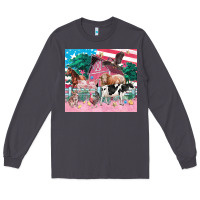 Smoke American farm animals tumbler 4th of july Long Sleeve Tee - FaDigitalArtStudio