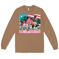 Toasted Coconut American farm animals tumbler 4th of july Long Sleeve Tee - FaDigitalArtStudio