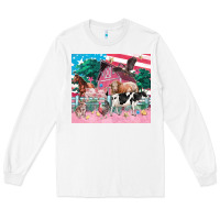 White American farm animals tumbler 4th of july Long Sleeve Tee - FaDigitalArtStudio