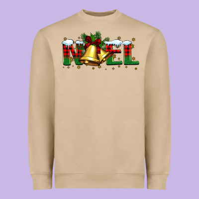 Noel Christmas Bells Heavyweight Sweatshirt Designed By Barkaloodesign