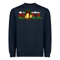 Navy noel Christmas bells Heavyweight Sweatshirt - BarkalooDesign