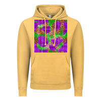 Vintage Mustard Mardi Gras leopard Seamless Pattern Vintage Hoodie - FaDigitalArtStudio