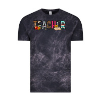 Cloud Black teacher Vintage Tee - OliviaCreatesArt