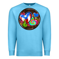 Ocean Blue puerto rico coasters Premium Sweatshirt - AdoDesignShop