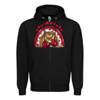 Black cherry rainbow Zipper Hoodie - BarkalooDesign