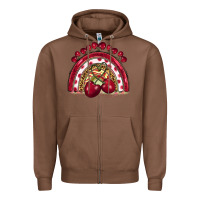 Chestnut cherry rainbow Zipper Hoodie - BarkalooDesign