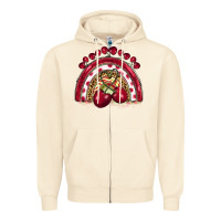 Sandshell cherry rainbow Zipper Hoodie - BarkalooDesign