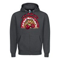 Smoke cherry rainbow Zipper Hoodie - BarkalooDesign