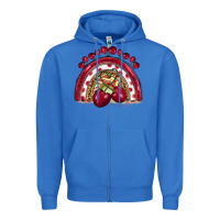 True Royal cherry rainbow Zipper Hoodie - BarkalooDesign