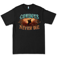 Black Cowboys never die Premium Tee - HowdyJamesFarm
