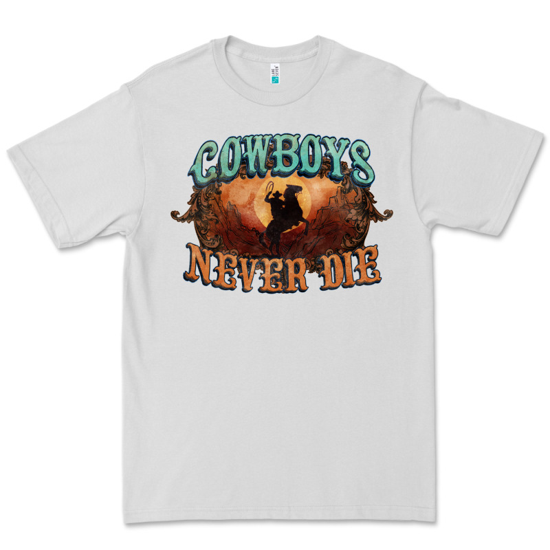 Cowboys Never Die Premium Tee by HowdyJamesFarm | Teevron