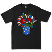 Black Patriotic Sunflower in a Jar Premium Tee - Jasminsmagicworld