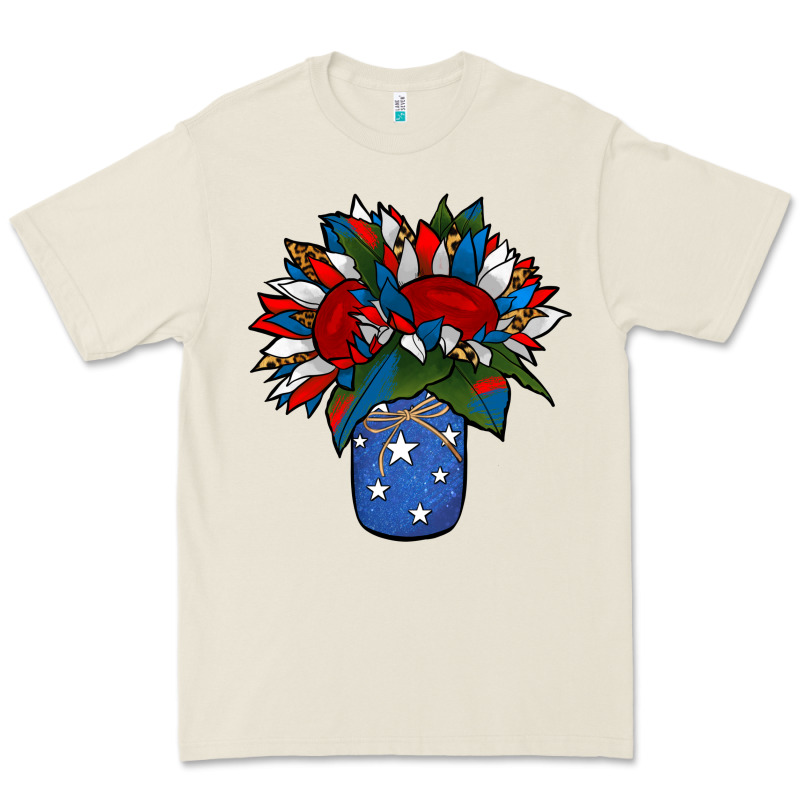 Patriotic Sunflower In A Jar Premium Tee by Jasminsmagicworld | Teevron
