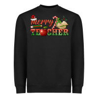 Black merry teacher Heavyweight Sweatshirt - BarkalooDesign