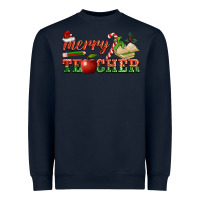 Navy merry teacher Heavyweight Sweatshirt - BarkalooDesign