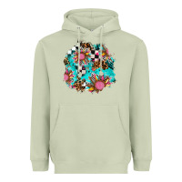 Matcha race sunflower patches Heavyweight Hoodie - AdoDesignShop